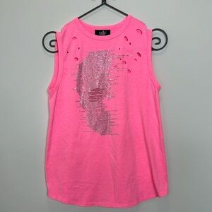 MG Moving Forward design shirt pink size small